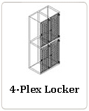 Ventilated 4-Plex Locker